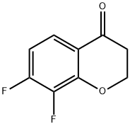 7,8-difluorochroman-4-one Structure