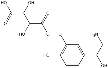 D-Norepinephrine bitartrate Structure