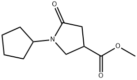 methyl 1-cyclopentyl-5-oxopyrrolidine-3-carboxylate 구조식 이미지