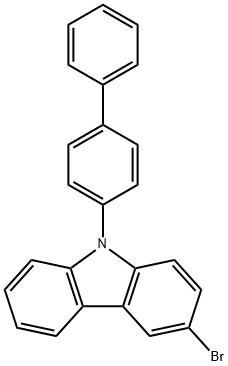 3-브로 모-9-(4-비페닐) carbazole 구조식 이미지