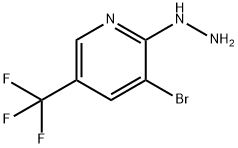 3-브로모-2-히드라지노-5-(트리플루오로메틸)피리딘 구조식 이미지
