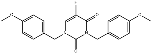 1,3-Bis(4-methoxybenzyl)-5-fluorouracil Structure