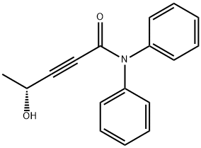 4-hydroxy-N,N-diphenyl-(4R)-2-Pentynamide 구조식 이미지