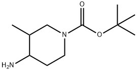 tert-Butyl 4-amino-3-methyl-1-piperidinecarboxylate Structure