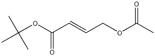 (E)-tert-부틸4-아세톡시부트-2-에노에이트 구조식 이미지