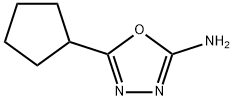 5-cyclopentyl-1,3,4-oxadiazol-2-amine 구조식 이미지