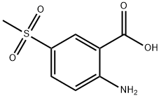 2-아미노-5-(메틸설포닐)벤조산 구조식 이미지