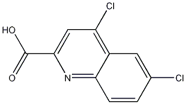 4,6-Dichloro-2-quinolinecarboxylic acid Structure