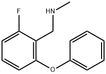 2-Fluoro-N-methyl-6-phenoxybenzylamine hydrochloride Structure