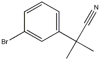 2-(3-Bromophenyl)-2-methylpropanenitrile Structure