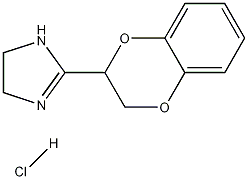 1H-Imidazole, 2-(2,3-dihydro-1,4-benzodioxin-2-yl)-4,5-dihydro-,monohydrochloride Structure