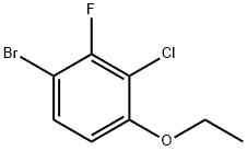 1-브로모-3-클로로-4-에톡시-2-플루오로벤젠 구조식 이미지