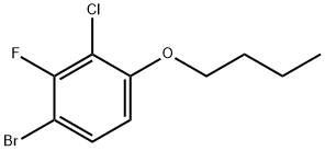 1-브로모-4-부톡시-3-클로로-2-플루오로벤젠 구조식 이미지