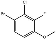 1-브로모-2-클로로-3-플루오로-4-메톡시벤젠 구조식 이미지