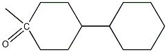 4-methyl bi(cyclohexyl)-4-one Structure