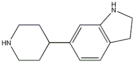 6-Piperidin-4-yl-2,3-dihydro-1H-indole Structure