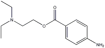 Benzoic acid, p-amino-, 2-(diethylamino)ethyl ester Structure