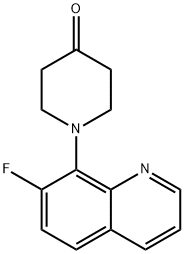 1-(7-Fluoro-8-quinolinyl)-4-piperidinone Structure