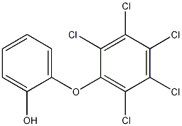 2-(2,3,4,5,6-PENTACHLOROPHENOXY)PHENOL Structure