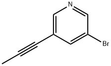 3-bromo-5-(prop-1-ynyl)pyridine 구조식 이미지