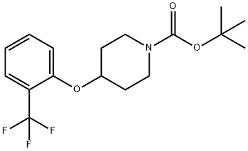 tert-부틸4-(2-(트리플루오로메틸)페녹시)피페리딘-1-카르복실레이트 구조식 이미지