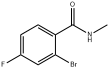 N-methyl-2-bromo-4-fluorobenzamide 구조식 이미지