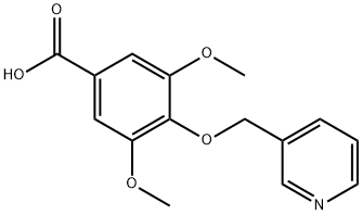 3,5-Dimethoxy-4-(3-pyridinylmethoxy)benzoic acid Structure