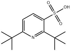 2,6-디tert-부틸피리딘-3-술폰산 구조식 이미지