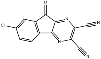 7-Chloro-9-oxo-9H-indeno[1,2-b]pyrazine-2,3-dicarbonitrile Structure