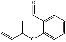 2-[(1-메틸-2-프로펜-1-일)옥시]벤즈알데히드 구조식 이미지
