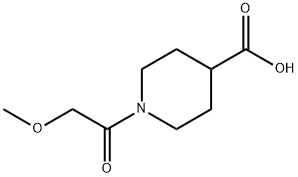 1-(methoxyacetyl)piperidine-4-carboxylic acid Structure