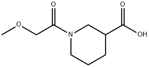 1-(methoxyacetyl)piperidine-3-carboxylic acid Structure