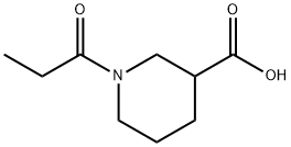 1-propionylpiperidine-3-carboxylic acid 구조식 이미지