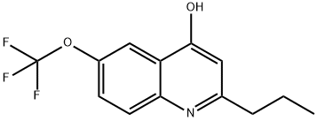 2-Propyl-6-trifluoromethoxyquinolin-4-ol Structure