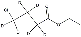 에틸4-클로로부티레이트-d6 구조식 이미지