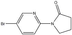 1-(5-브로모피리딘-2-일)피롤리딘-2-온 구조식 이미지