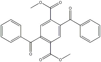 2,5-Dibenzoyl-1,4-benzenedicarboxylic acid 1,4-dimethyl ester Structure