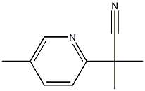 2-Methyl-2-(5-methylpyridin-2-yl)propanenitrile Structure