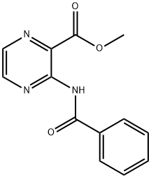 3-(Benzoyl)aminopyrazine-2-carboxylic acid methyl ester Structure