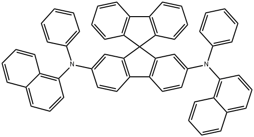 N2,N7-Di-1-naphthalenyl-N2,N7-diphenyl-9,9'-spirobi[9H-fluorene]-2,7-diamine 구조식 이미지