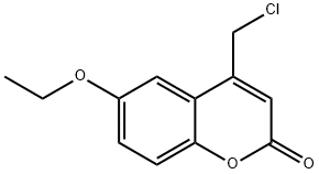 4-(클로로메틸)-6-에톡시-2H-크로멘-2-온 구조식 이미지
