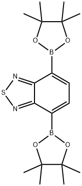 4,7-Bis(4,4,5,5-tetramethyl-1,3,2-dioxaborolan-2-yl)-2,1,3-benzothiadiazole 구조식 이미지