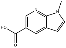 1-메틸-7-아자인돌-5-카르복실산 구조식 이미지