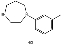 1-(3-Methylphenyl)homopiperazine monohydrochloride, 98% Structure