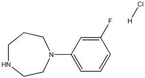 1-(3-플루오로페닐)호모피페라진모노염산염 구조식 이미지