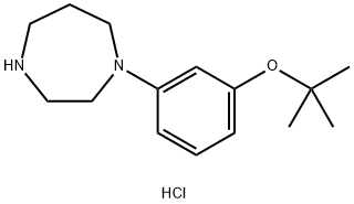 1-(3-tert-부톡시페닐)호모피페라진모노염산염 구조식 이미지