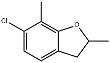 6-Chloro-2,3-dihydro-2,7-dimethylbenzofuran Structure