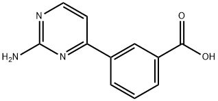 3-(2-amino-pyrimidin-4-yl)-benzoic acid Structure