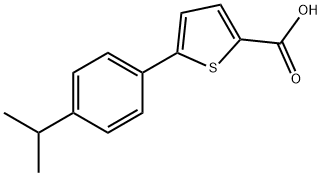 5-(4-Isopropylphenyl)thiophene-2-carboxylic acid Structure