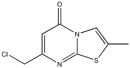 7-(CHLOROMETHYL)-2-METHYL-5H-[1,3]THIAZOLO[3,2-A]PYRIMIDIN-5-ONE 구조식 이미지